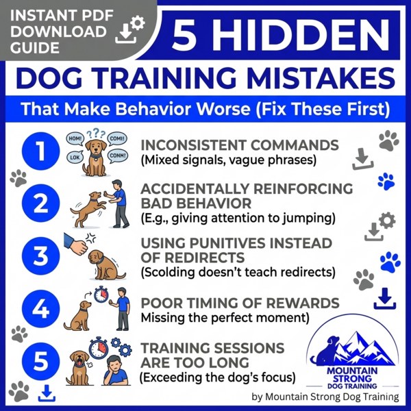 5 Hidden Dog Training Mistakes That Make Behavior Worse cover